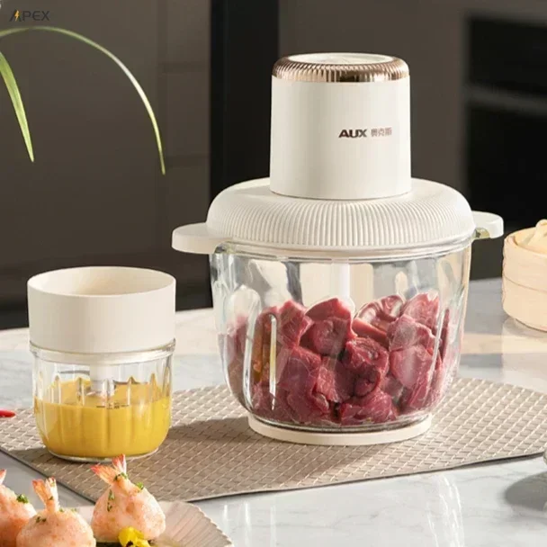 Meat grinder. Household. Fully automatic. Multi-function cooking machine. Small. Electric mixer. Minced sauce.
Meat grinder. Household. Fully automatic. Multi-function cooking machine. Small. Electric mixer. Minced sauce.