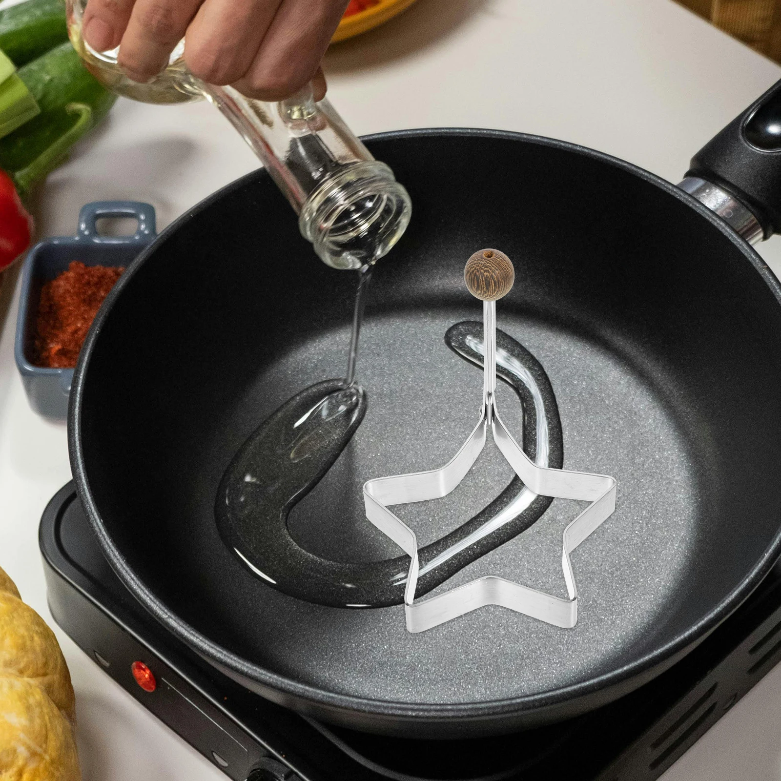 Stainless Steel Egg Mold for Frying Star Shaped Pancakes Breakfast Gadgets Egg Rings Muffin Maker Easy Clean Omelette Ring
Stainless Steel Egg Mold for Frying Star Shaped Pancakes Breakfast Gadgets Egg Rings Muffin Maker Easy Clean Omelette Ring