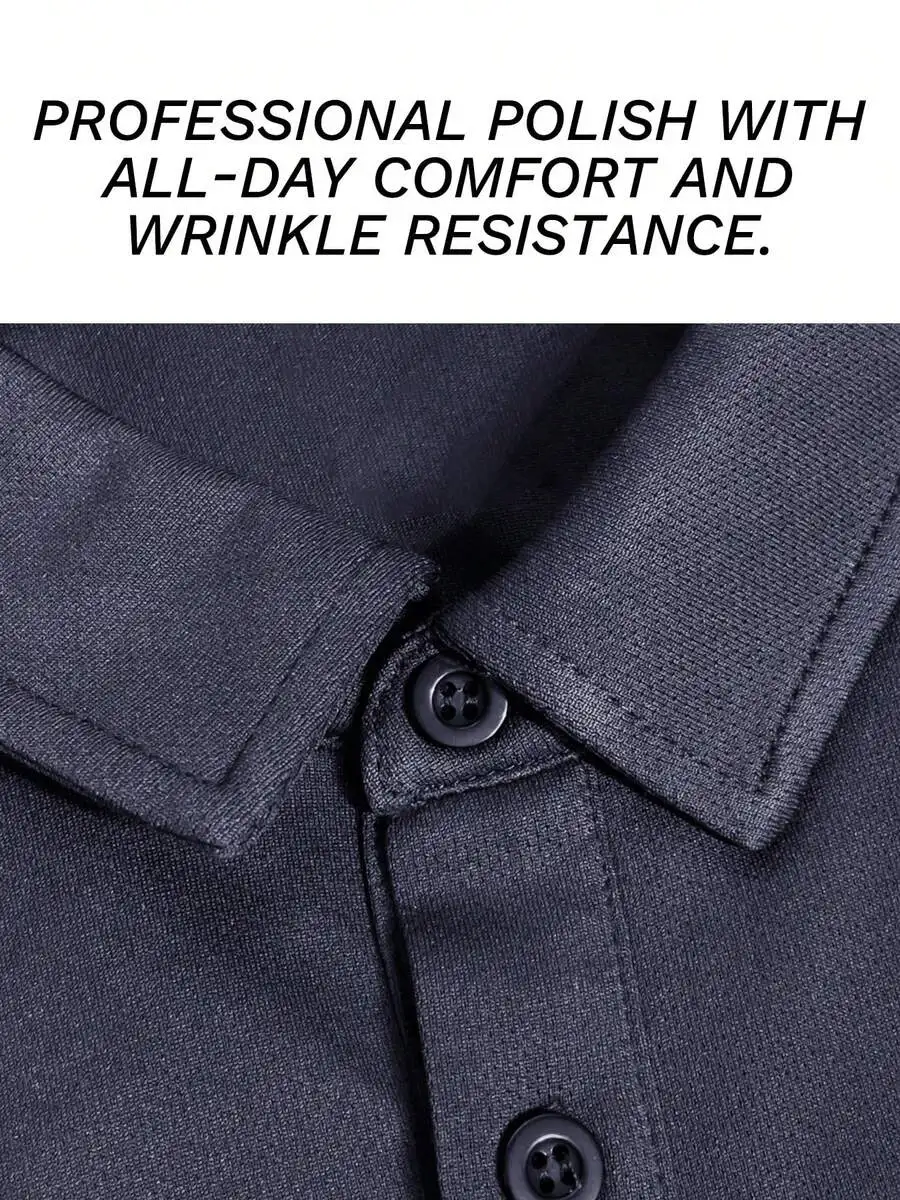 Mens 2PC Polyester Shirt Set - Smart Casual, Wrinkle Resistant, Breathable Summer Top
Mens 2PC Polyester Shirt Set - Smart Casual, Wrinkle Resistant, Breathable Summer Top