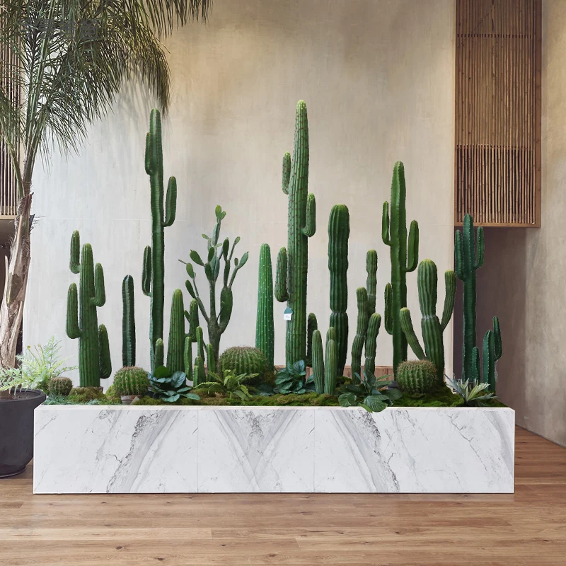 A Floor-standing Combination Bonsai Decoration of Large Artificial Plants Such As Cactus Cactus Home Decor Plant Pot
A Floor-standing Combination Bonsai Decoration of Large Artificial Plants Such As Cactus Cactus Home Decor Plant Pot