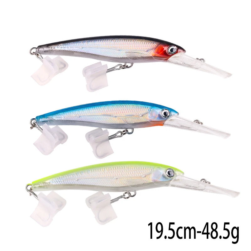 2pcs 19.5cm 48.5g Fishing Lure Deep Diving Minnow isca artificial Bait Wobblers Tackle Pesca Carp Pike Walleye Sea Fishing bait
2pcs 19.5cm 48.5g Fishing Lure Deep Diving Minnow isca artificial Bait Wobblers Tackle Pesca Carp Pike Walleye Sea Fishing bait