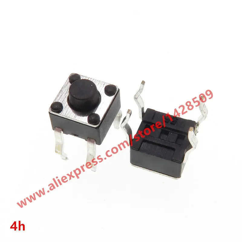 800pcs 4.5*4.5*4mm 4pin DIP Black Micro Push Button Tactile Tact Momentary Electronic Switch
800pcs 4.5*4.5*4mm 4pin DIP Black Micro Push Button Tactile Tact Momentary Electronic Switch