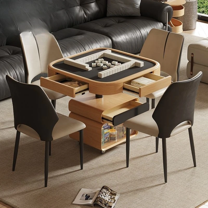 Solid wood coffee table dining table dual-purpose small apartment living room log wind lifting mobile mahjong table
Solid wood coffee table dining table dual-purpose small apartment living room log wind lifting mobile mahjong table