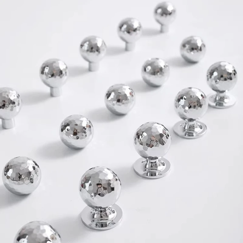 Furniture Shoe Cabinet Drawer Wardrobe Door Solid Brass Electroplated Handle Round Ball Hand Hammer Silver Light Small Knobs
Furniture Shoe Cabinet Drawer Wardrobe Door Solid Brass Electroplated Handle Round Ball Hand Hammer Silver Light Small Knobs