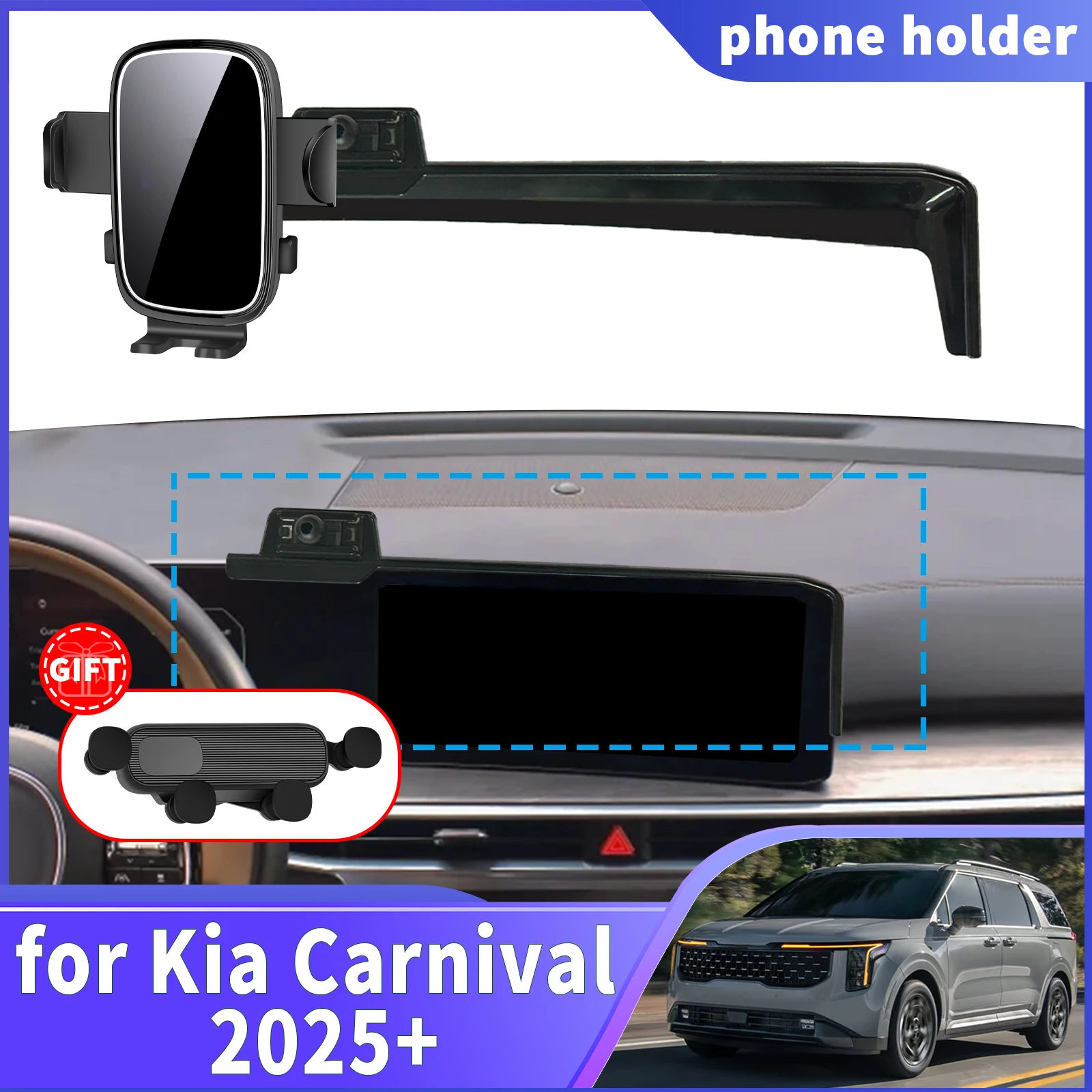 fit for Kia Carnival KA4 2025 2026 2027 Navigation Phone Holder Mount Customized Car accessoires
fit for Kia Carnival KA4 2025 2026 2027 Navigation Phone Holder Mount Customized Car accessoires