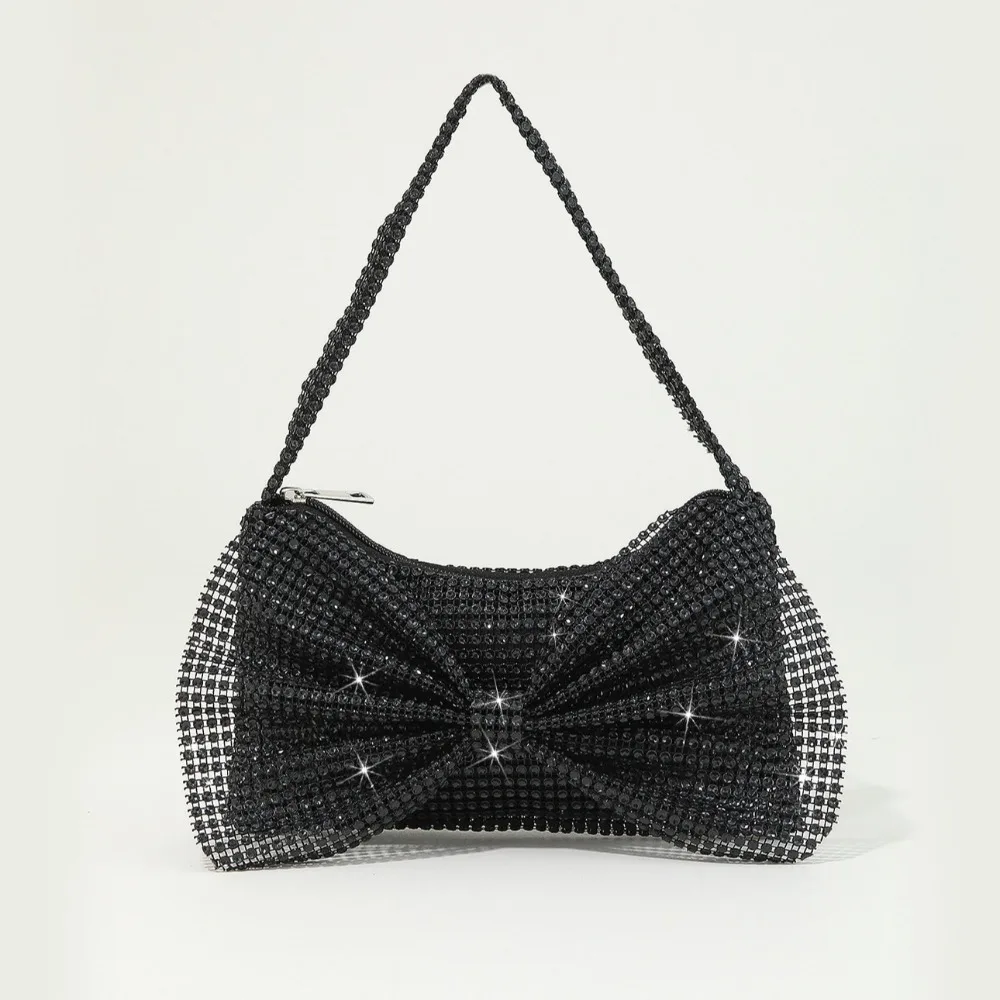 Portable Shiny Evening Banquet Bag Elegant Mini Glitter Shoulder Bag Small Purse Luxury Bowknot Underarm Bag Lady
Portable Shiny Evening Banquet Bag Elegant Mini Glitter Shoulder Bag Small Purse Luxury Bowknot Underarm Bag Lady