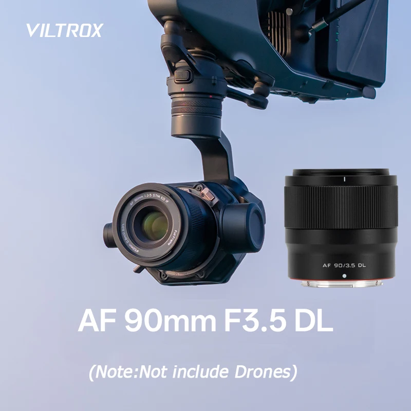 Viltrox AF 90mm F3.5 Auto focus Full-Frame Lens DL Mount for DJI Inspire 3, Ronin 4D Drone
Viltrox AF 90mm F3.5 Auto focus Full-Frame Lens DL Mount for DJI Inspire 3, Ronin 4D Drone