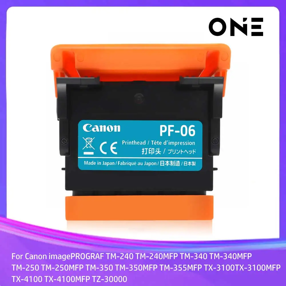 Canon PF-06 Printhead PF06 Print Head for Canon TA-20 TA-5200 TM-200 TM-300 TM-5205 TX-2000 TX-3100 TX-4000 TX-5200 TZ-30000
Canon PF-06 Printhead PF06 Print Head for Canon TA-20 TA-5200 TM-200 TM-300 TM-5205 TX-2000 TX-3100 TX-4000 TX-5200 TZ-30000