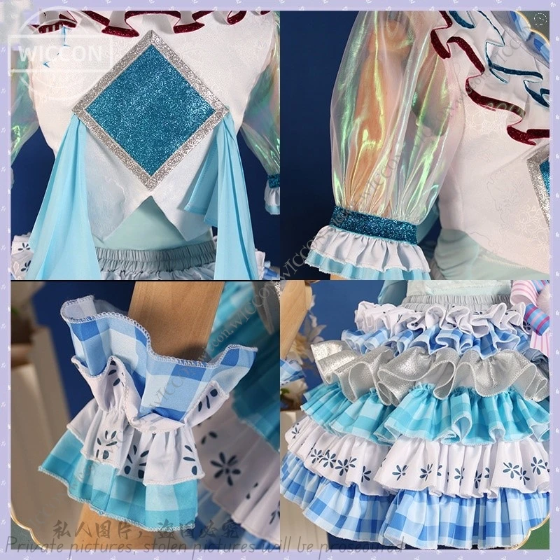 Comic Con Manaka Laala Game Cos Halloween Costume Wig Pretty Rhythm Blue White Satin Song Suit Woman Kawaii Fancy Manaka Laala
Comic Con Manaka Laala Game Cos Halloween Costume Wig Pretty Rhythm Blue White Satin Song Suit Woman Kawaii Fancy Manaka Laala