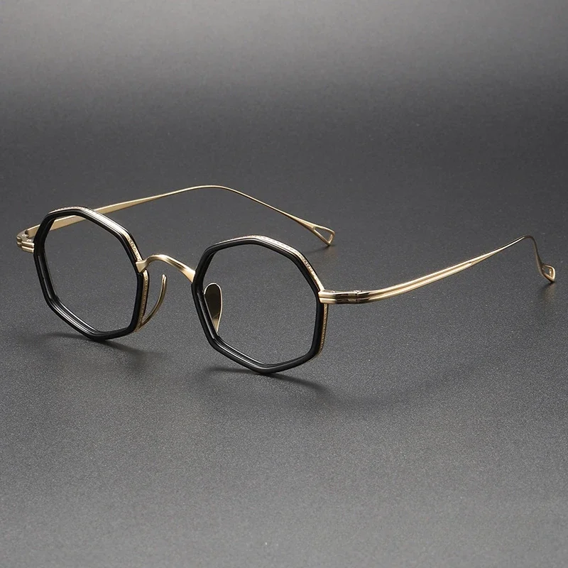 Japanese Handamde Designer Women Prescription Titanium Octagonal Glasses Frames Acetate Retro Myopia for Men Reading Eyeglasses
Japanese Handamde Designer Women Prescription Titanium Octagonal Glasses Frames Acetate Retro Myopia for Men Reading Eyeglasses