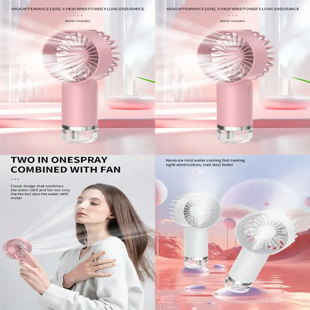 1pc Water Spray Fan, Portable Handheld USB Fan With Mist Humidifier, Summer Cooling Fan
1pc Water Spray Fan, Portable Handheld USB Fan With Mist Humidifier, Summer Cooling Fan
