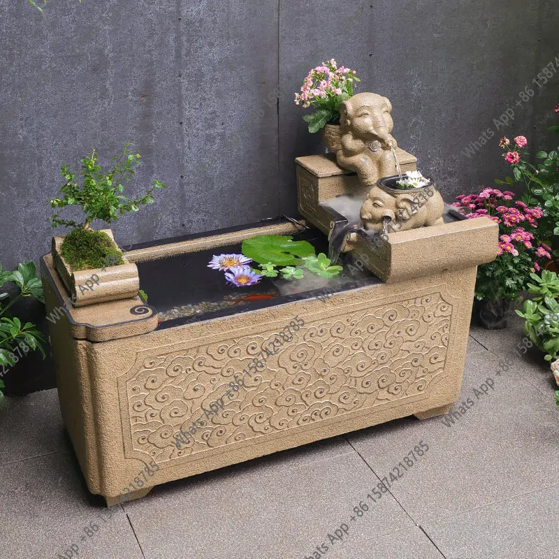 Garden flow ornament circulating water system landscape outdoor fish pond outdoor garden landscaping pool fish tank
Garden flow ornament circulating water system landscape outdoor fish pond outdoor garden landscaping pool fish tank