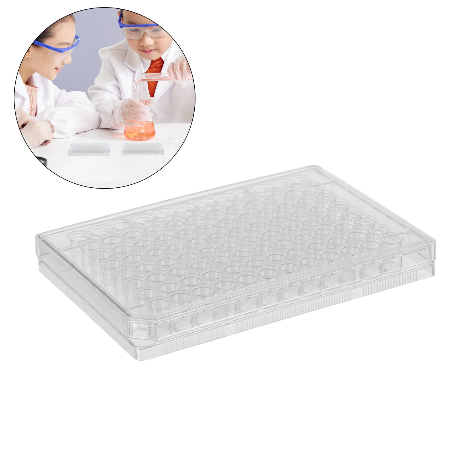 10Pcs Cell Culture Plates 96 Well Flat Bottom Clear Petri Dishes Sterile Packaging Laboratory Agar Microbiology Research Tissue
10Pcs Cell Culture Plates 96 Well Flat Bottom Clear Petri Dishes Sterile Packaging Laboratory Agar Microbiology Research Tissue