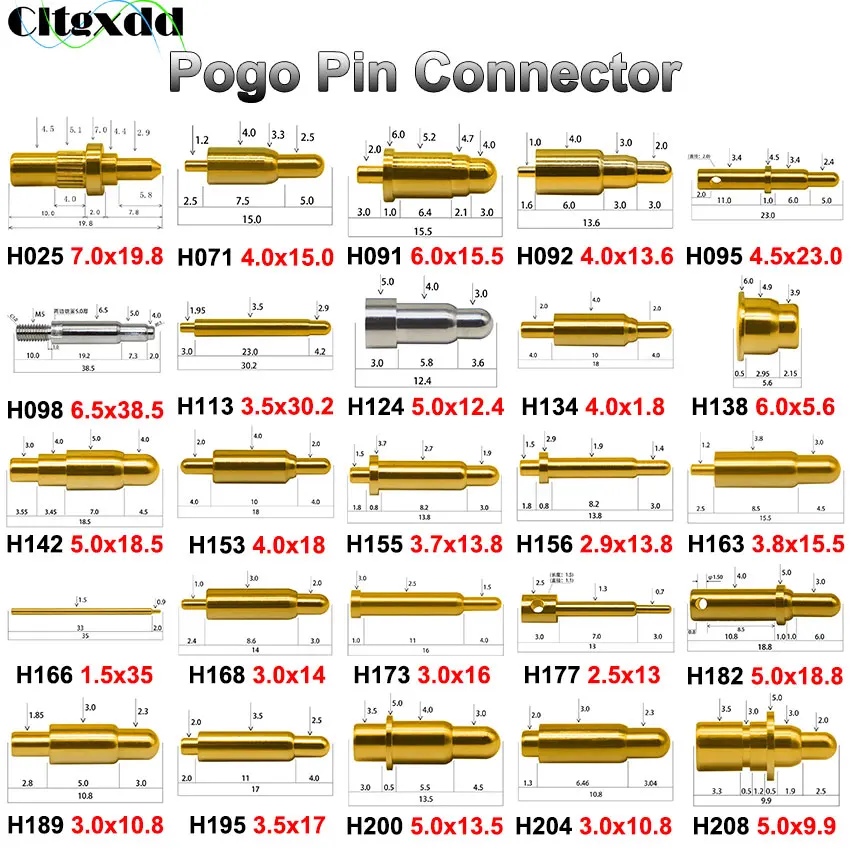 Pogo Pin Connector Pogopin Battery Spring Load Contact SMD DIP PCB 1.8 13 13.5 14 15 16 17 18 18.5 23 35mm Test Spring Probe
Pogo Pin Connector Pogopin Battery Spring Load Contact SMD DIP PCB 1.8 13 13.5 14 15 16 17 18 18.5 23 35mm Test Spring Probe