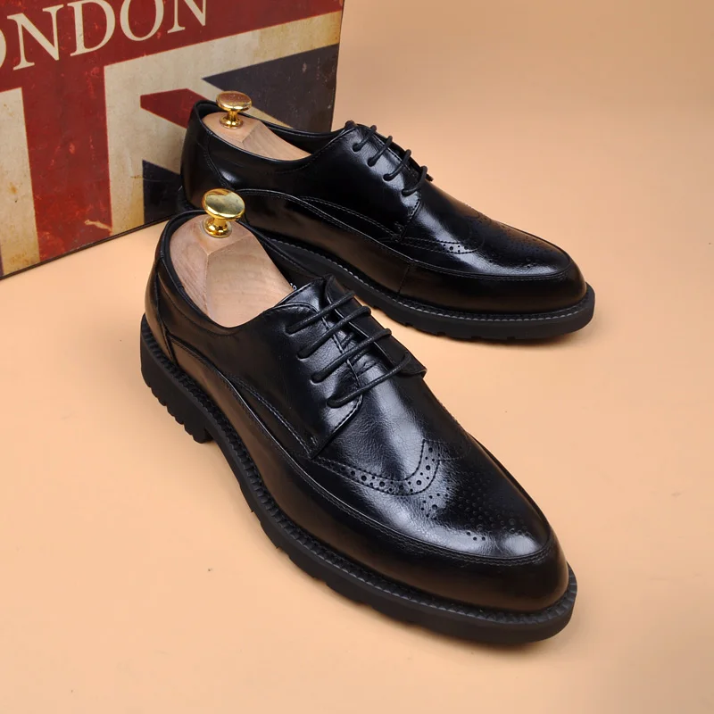 mens casual business wedding formal dresses genuine leather brogue shoes lace-up derby shoe brand designer gentleman footwear
mens casual business wedding formal dresses genuine leather brogue shoes lace-up derby shoe brand designer gentleman footwear
