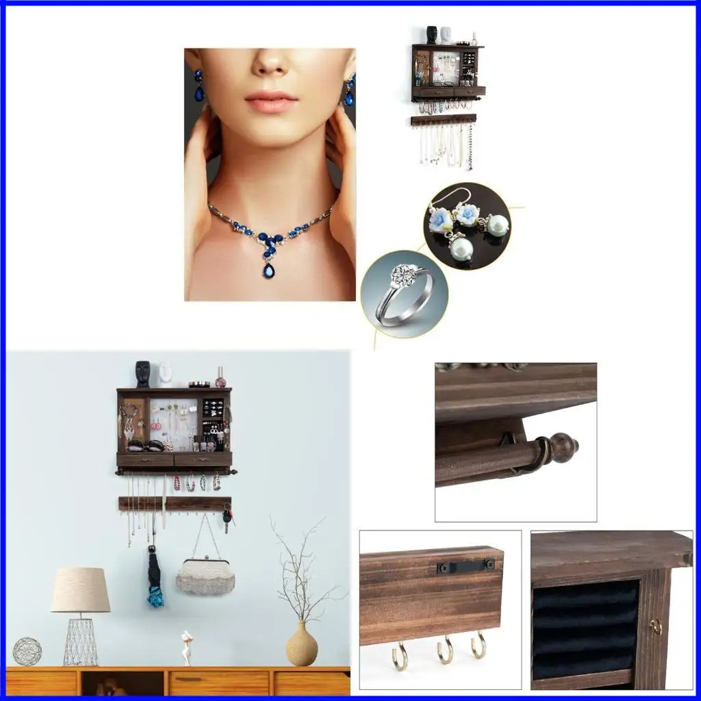 Wall-mounted Jewelry Display Stand Jewelry Display Racks Jewelry Holder for Women Girls Jewelry Earrings
Wall-mounted Jewelry Display Stand Jewelry Display Racks Jewelry Holder for Women Girls Jewelry Earrings