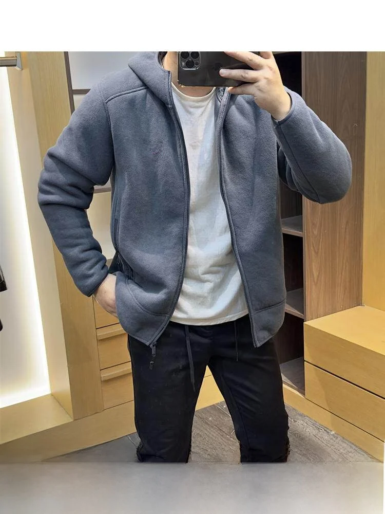 Thickened Double-sided Fleece Outdoor Jacket Couples Hooded Coat Warmth Storage Outdoor Leisure Long Sleeve Standard Fit Jacket
Thickened Double-sided Fleece Outdoor Jacket Couples Hooded Coat Warmth Storage Outdoor Leisure Long Sleeve Standard Fit Jacket