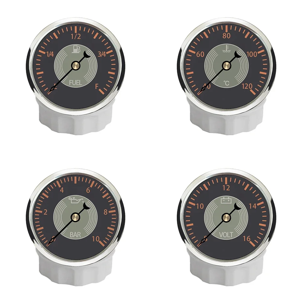ELING Newest Marine 4 Gauge Set 52mm Fuel Level Water Temp Oil Press Voltmeter with Red/Yellow Backlight for Car Yacht Universal
ELING Newest Marine 4 Gauge Set 52mm Fuel Level Water Temp Oil Press Voltmeter with Red/Yellow Backlight for Car Yacht Universal