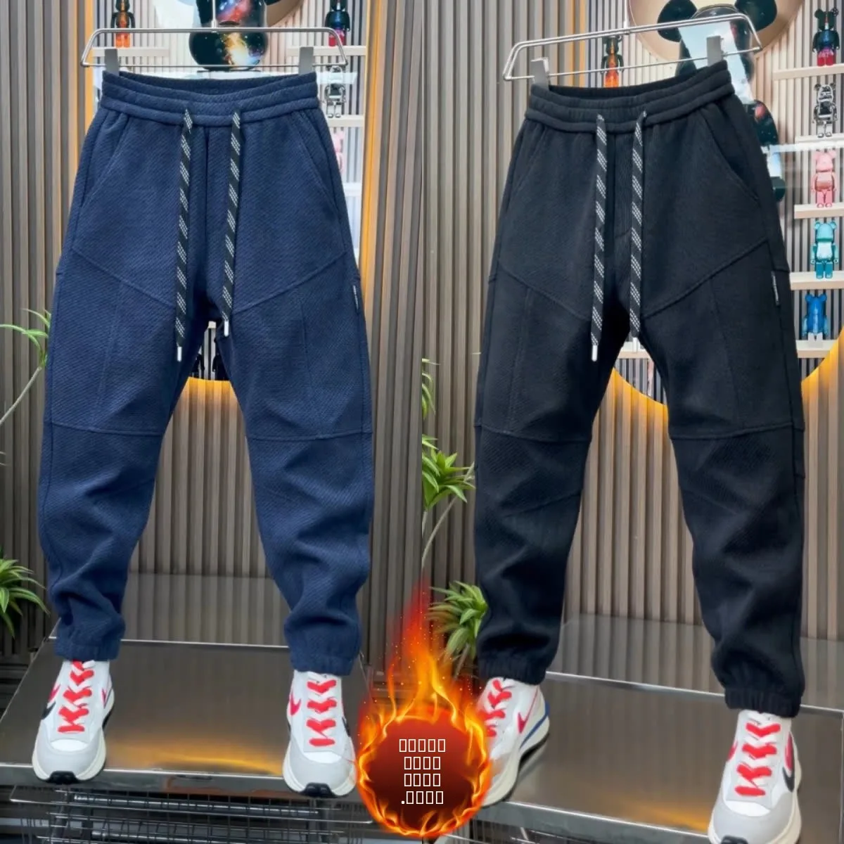 Мужские повседневные брюки свободного кроя на флисовой подкладке, осенне-зимние, модные, прямые, зауженные, спортивные штаны для молодежи, из полиэстера
Мужские повседневные брюки свободного кроя на флисовой подкладке, осенне-зимние, модные, прямые, зауженные, спортивные штаны для молодежи, из полиэстера