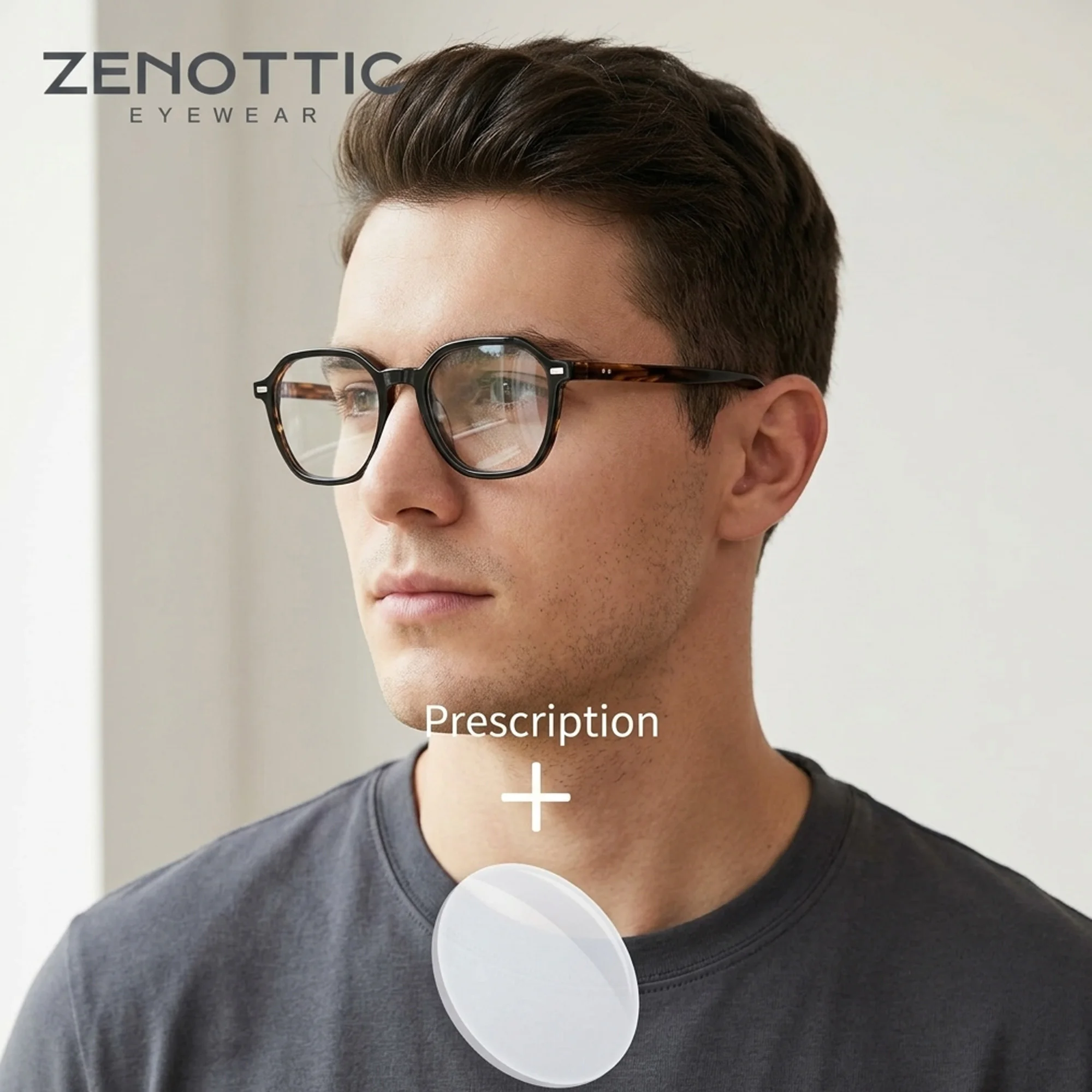 ZENOTTIC Men S Size Geometric Polygon Acetate Prescription Glasses Clip On Anti Blue Light All Scene Casual Eyewear
ZENOTTIC Men S Size Geometric Polygon Acetate Prescription Glasses Clip On Anti Blue Light All Scene Casual Eyewear