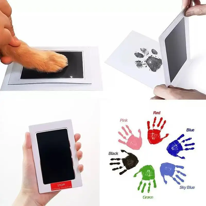 Pet paw print commemorative no wash ink photo frame table dog and cat hand foot print Souvenirs
Pet paw print commemorative no wash ink photo frame table dog and cat hand foot print Souvenirs