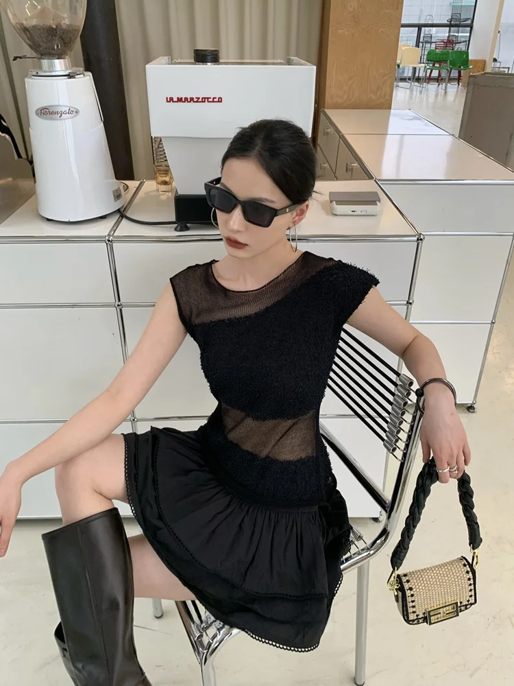 Vcansy New Wild Pure Desire Me Vest Top Hollow Knitted Patchwork Asymmetrical Svel T-irt Street Sle Summer Polyes...
Vcansy New Wild Pure Desire Me Vest Top Hollow Knitted Patchwork Asymmetrical Svel T-irt Street Sle Summer Polyes...