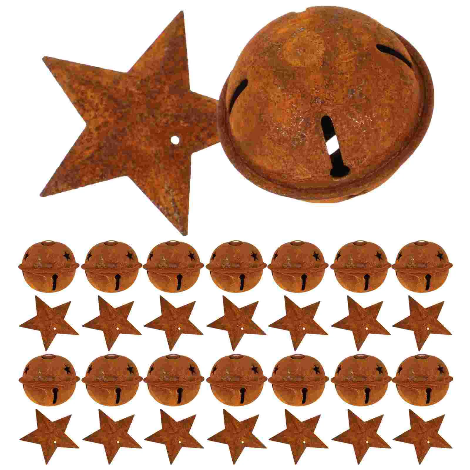 50 Pcs Christmas Decor Rusty Star Bell Festival Ornament Decoration Doorbell Holiday Accessories
50 Pcs Christmas Decor Rusty Star Bell Festival Ornament Decoration Doorbell Holiday Accessories
