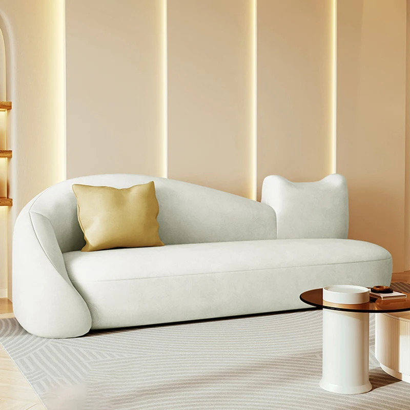 White Fabric Living Room Sofa Modern Minimalist Library Floor Living Room Sofa Lazy Curved Wohnzimmer Sofas Household Items
White Fabric Living Room Sofa Modern Minimalist Library Floor Living Room Sofa Lazy Curved Wohnzimmer Sofas Household Items