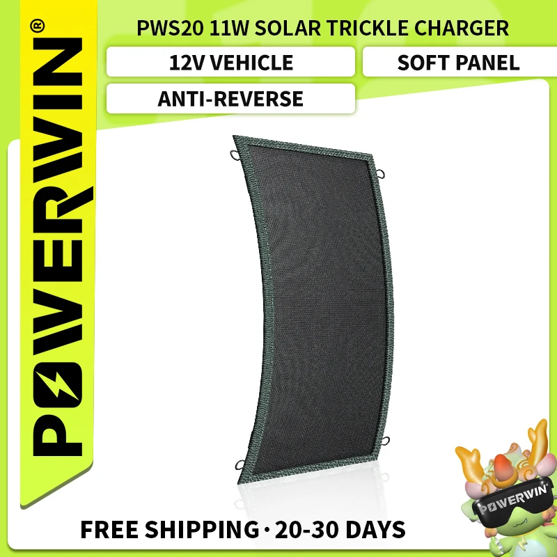 POWERWIN PWS20, зарядное устройство для солнечной батареи, портативное зарядное устройство 12 В, портативная водонепроницаемая солнечная панель, комплект для капельной зарядки с защитой от обратного потока
POWERWIN PWS20, зарядное устройство для солнечной батареи, портативное зарядное устройство 12 В, портативная водонепроницаемая солнечная панель, комплект для капельной зарядки с защитой от обратного потока