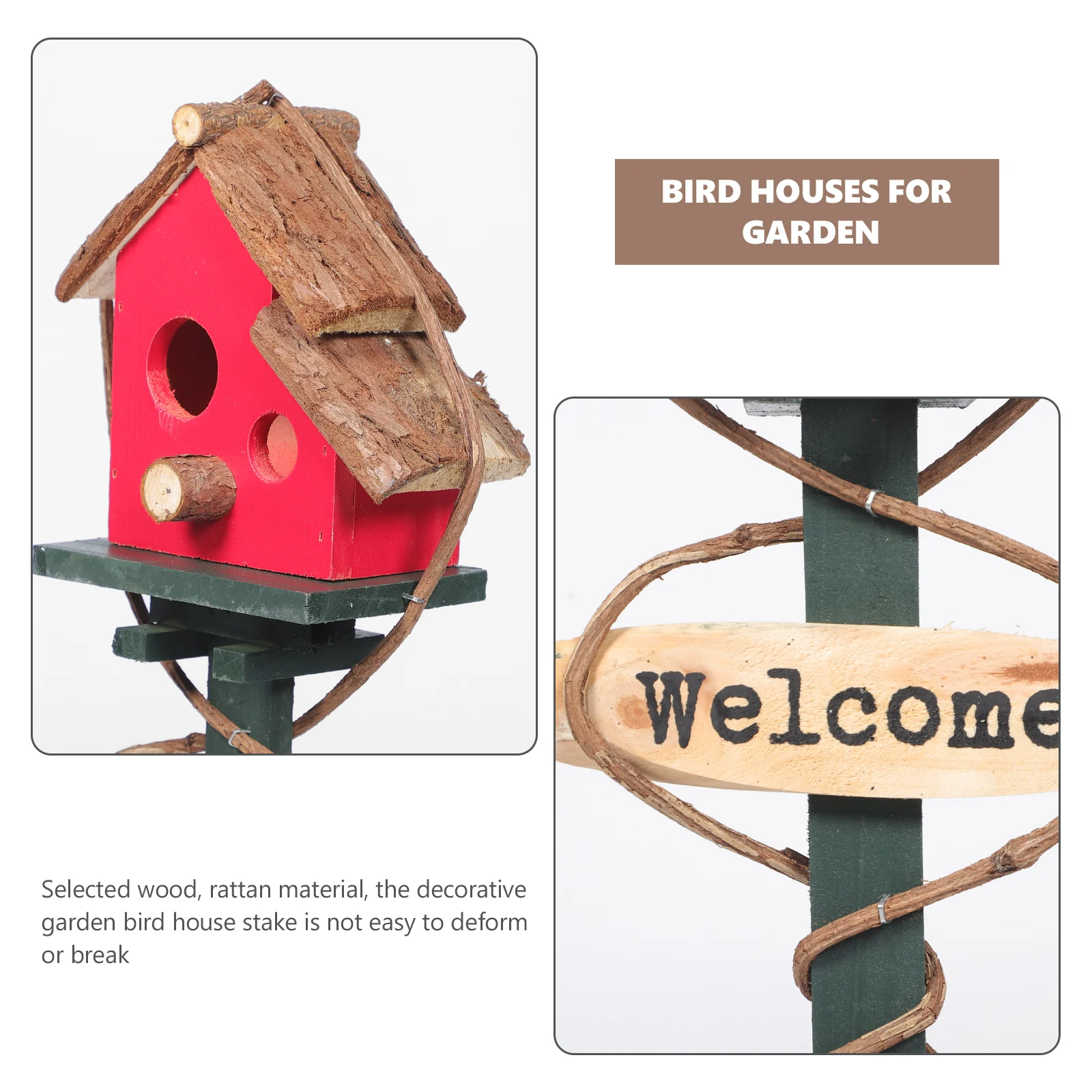 Garden Bird House Decorative Stake Lightweight Easy Insert Stick Outdoor Yard Lawn Decoration Random Butterfly Color
Garden Bird House Decorative Stake Lightweight Easy Insert Stick Outdoor Yard Lawn Decoration Random Butterfly Color