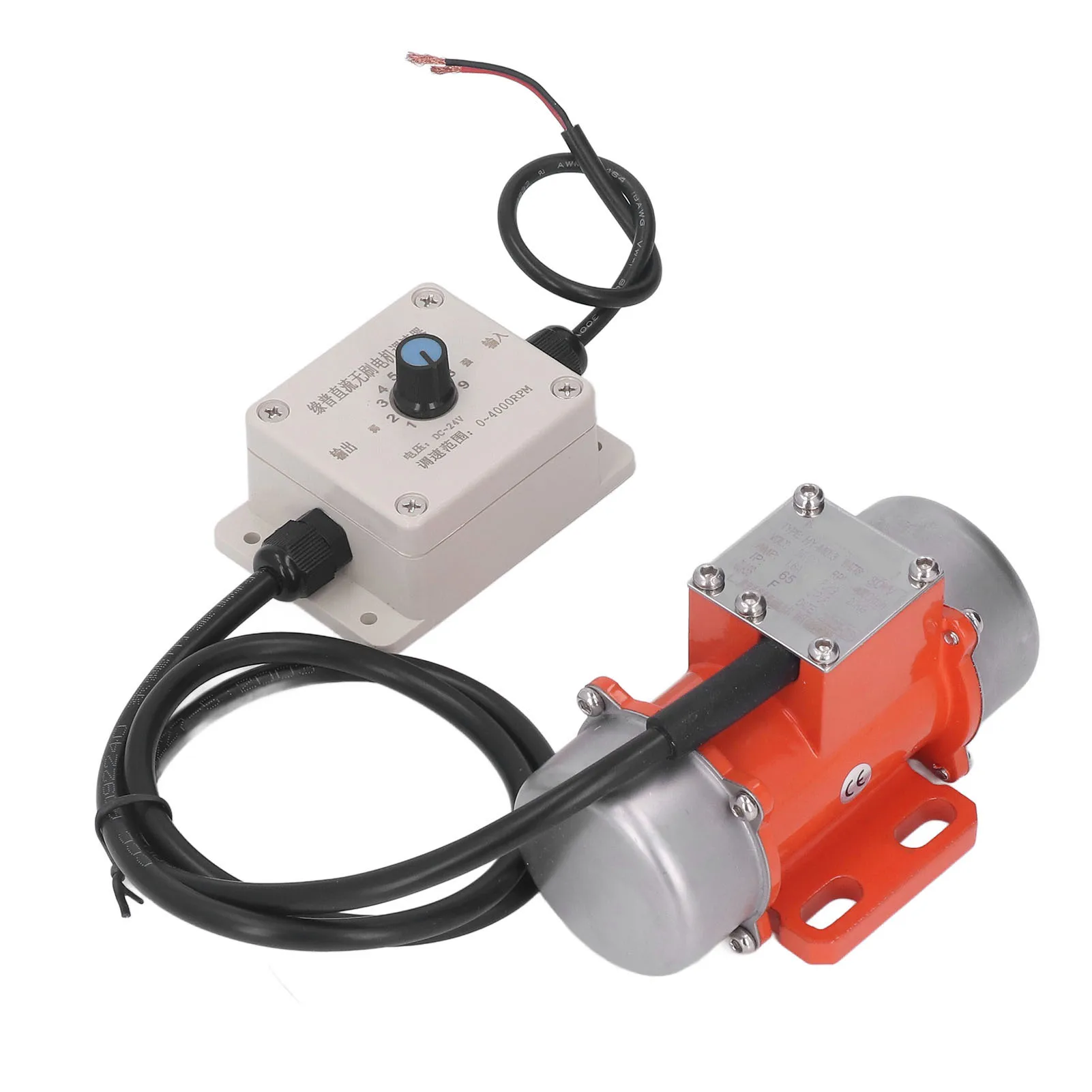 30W 4000RPM Electric Vibrating Motor Adjustable Exciting Force Brushless DC Vibration Motor with Speed Controller
30W 4000RPM Electric Vibrating Motor Adjustable Exciting Force Brushless DC Vibration Motor with Speed Controller