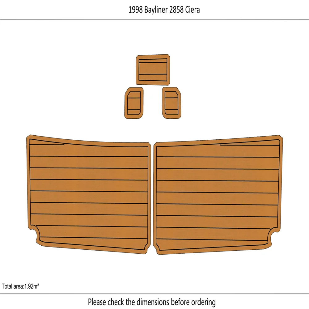 1998 Bayliner 2858 Ciera Swim Platform Boat EVA Foam Teak Deck Floor Pad Mat
1998 Bayliner 2858 Ciera Swim Platform Boat EVA Foam Teak Deck Floor Pad Mat