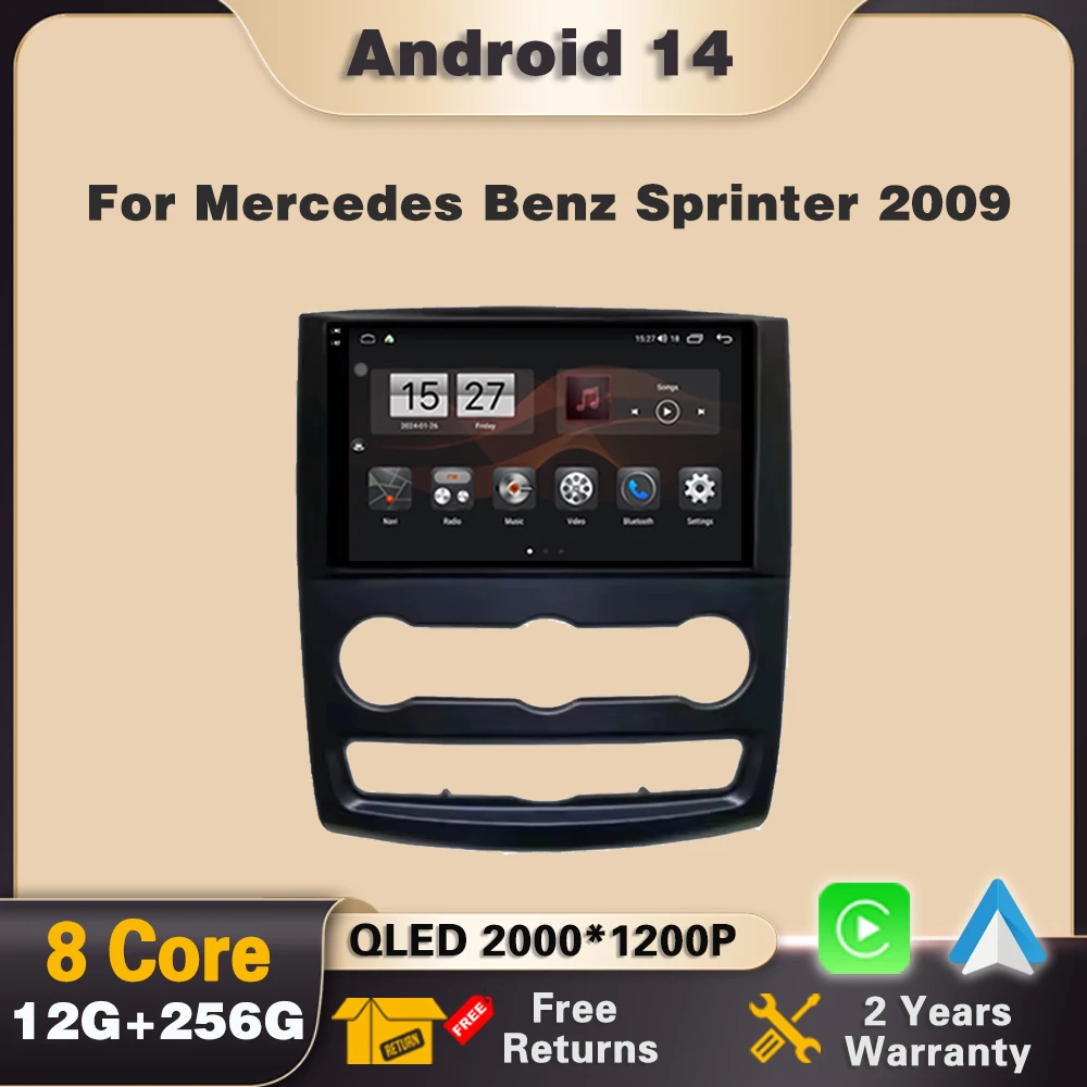 Автомобильный радиоприемник Android 14, для Mercedes Benz Sprinter 2009 для VW Crafter, мультимедийный плеер, навигация, GPS, WIFI, DVD, Carplay, 4G, стерео
Автомобильный радиоприемник Android 14, для Mercedes Benz Sprinter 2009 для VW Crafter, мультимедийный плеер, навигация, GPS, WIFI, DVD, Carplay, 4G, стерео