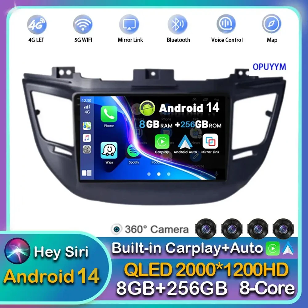 Автомагнитола Carplay для Hyundai Tucson IX35, мультимедийный проигрыватель на Android 14 с GPS, стереозвуком, видеокамерой 2016, BT, для Hyundai Tucson IX35 3, 2015, 2017, 2018, 360
Автомагнитола Carplay для Hyundai Tucson IX35, мультимедийный проигрыватель на Android 14 с GPS, стереозвуком, видеокамерой 2016, BT, для Hyundai Tucson IX35 3, 2015, 2017, 2018, 360