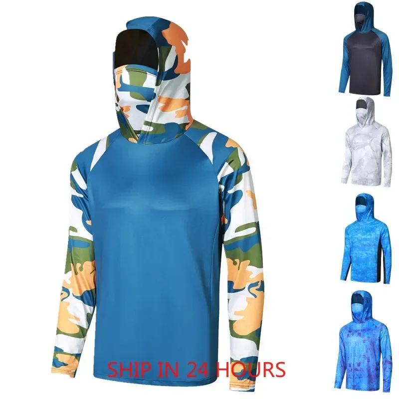 Fishing Shirts Summer Mens Hooded Fishing Shirt Mask UV Hoodie
Fishing Shirts Summer Mens Hooded Fishing Shirt Mask UV Hoodie
