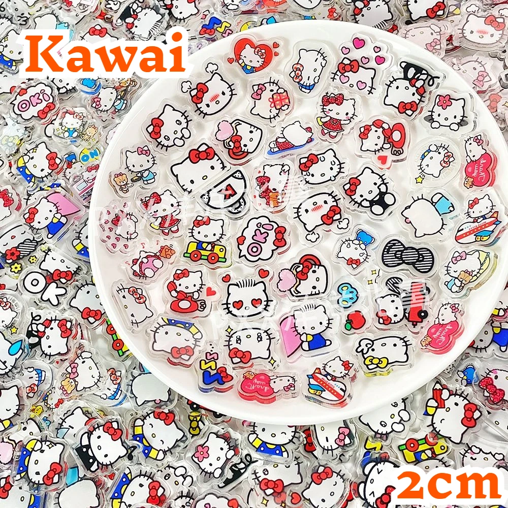100PCS OF 2cm Mini HelloKitty Acrylic Board DIY Decorations for Fridge Magnets Phone Case Materials Anime Cartoon Gifts and Toys
100PCS OF 2cm Mini HelloKitty Acrylic Board DIY Decorations for Fridge Magnets Phone Case Materials Anime Cartoon Gifts and Toys