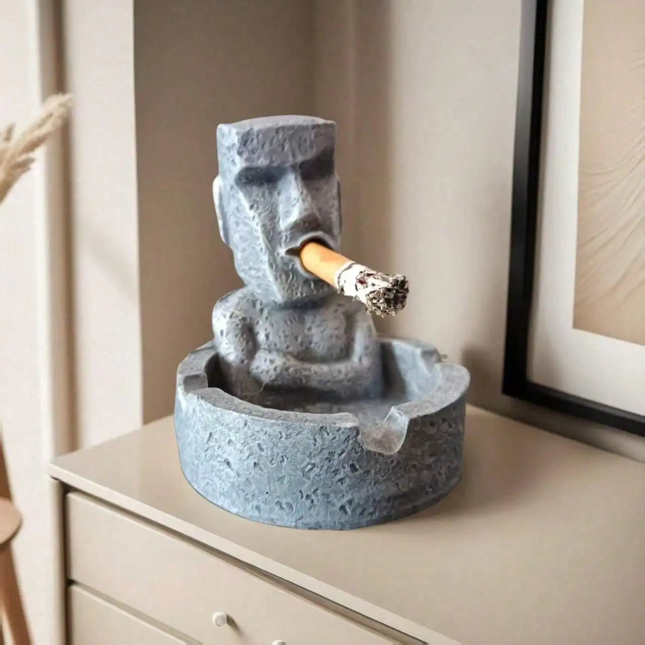 Father's Day And Valentine's Day Gift, 1 Easter Island Moai Statue Ashtray, Resin Fun Craft, Suitable For Decorating The Living Room, Bedroom, Study, Or Office Desk, A Gift For Father, Boyfriend, Or Colleague
Father's Day And Valentine's Day Gift, 1 Easter Island Moai Statue Ashtray, Resin Fun Craft, Suitable For Decorating The Living Room, Bedroom, Study, Or Office Desk, A Gift For Father, Boyfriend, Or Colleague