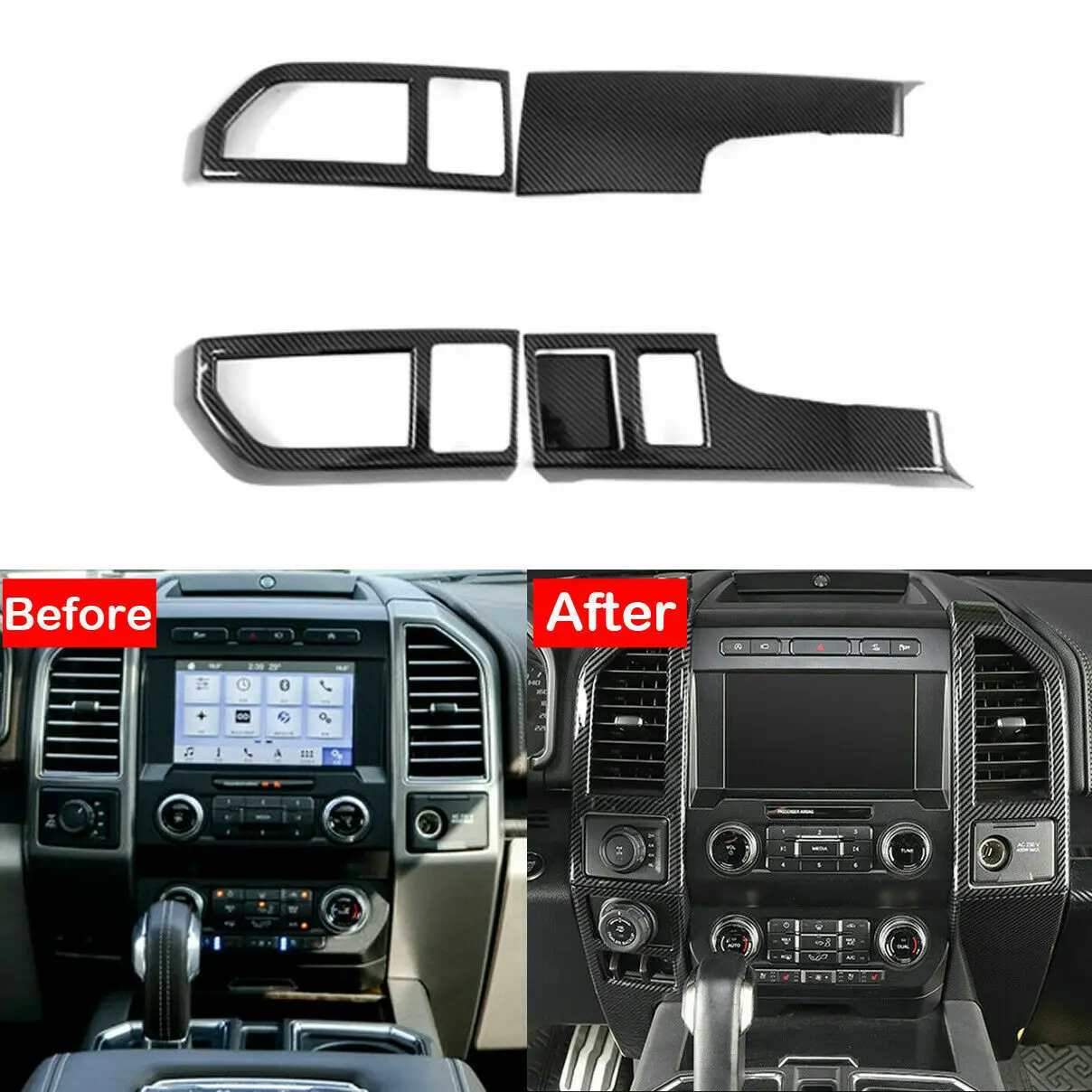 For Ford F150 F-150 2015-2019 Carbon Central Console Air Vent Outlet Cover Trim
For Ford F150 F-150 2015-2019 Carbon Central Console Air Vent Outlet Cover Trim