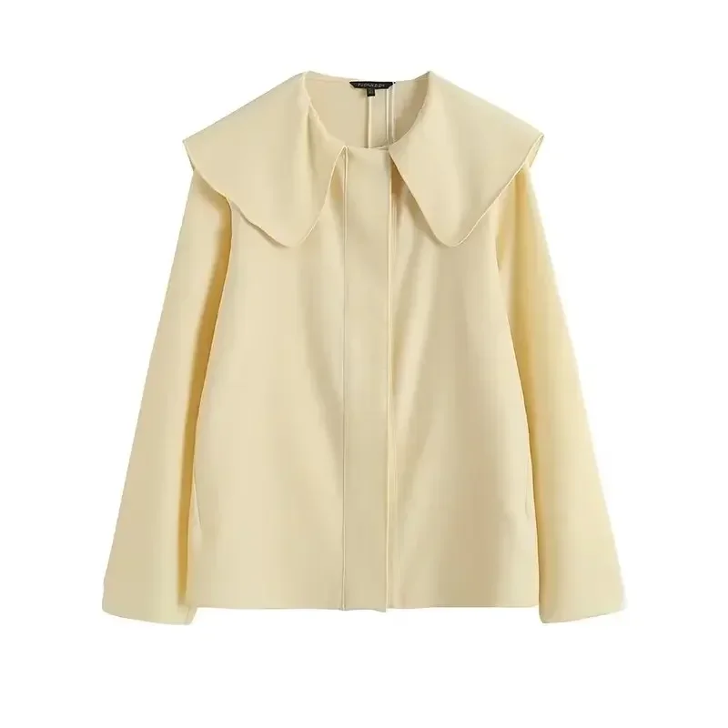 Women's 2023 Fashion Joker Comfortable Loose Doll Collar Design Long Shirt Retro Long Sleeve Button Shirt Chic Top
Women's 2023 Fashion Joker Comfortable Loose Doll Collar Design Long Shirt Retro Long Sleeve Button Shirt Chic Top