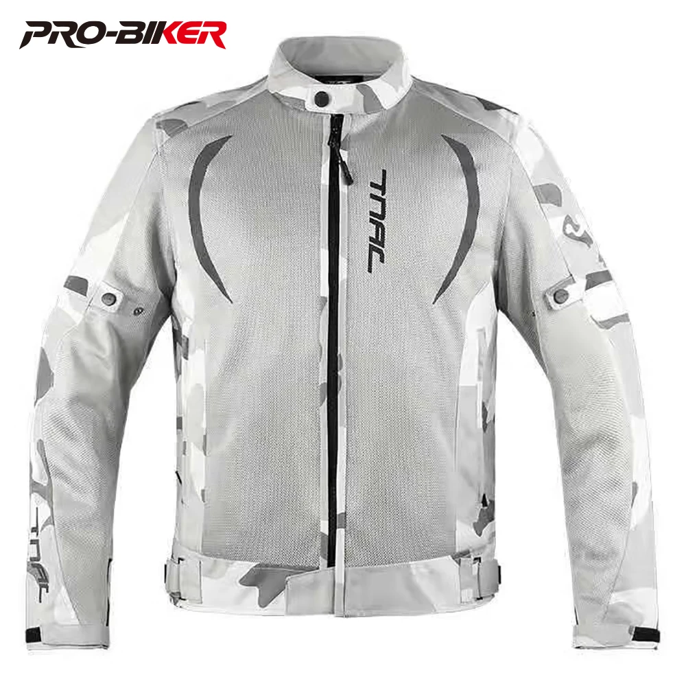 Летняя мотоциклетная куртка мужская сетчатая дышащая камуфляжная светоотражающая устойчивая к падению облегающая мотоциклетная куртка
Летняя мотоциклетная куртка мужская сетчатая дышащая камуфляжная светоотражающая устойчивая к падению облегающая мотоциклетная куртка