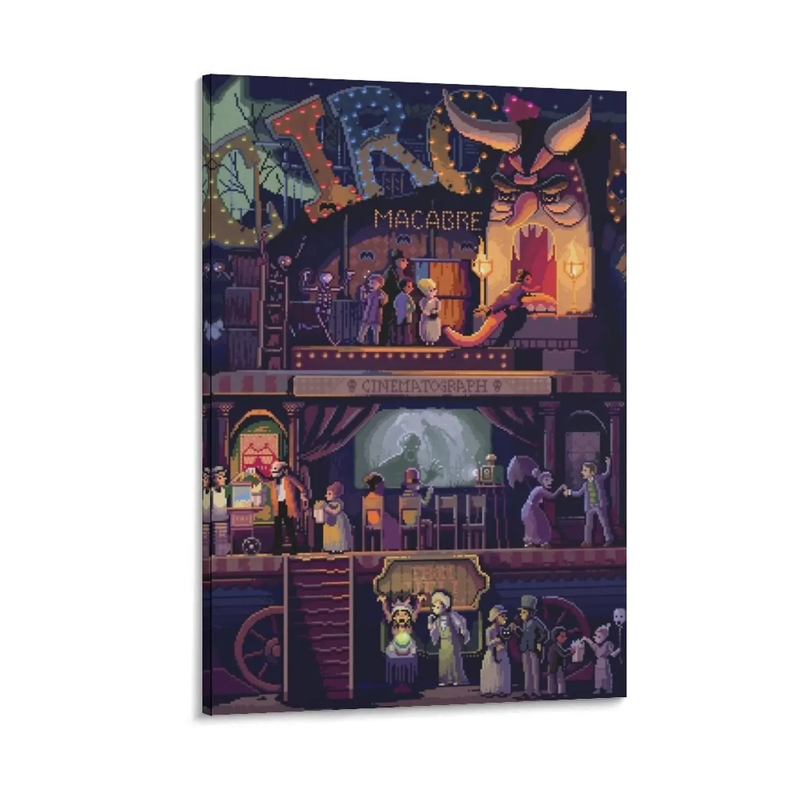 Scene #50: 'Le Cirque Macabre' Canvas Painting home decorations and organization Decoration home
Scene #50: 'Le Cirque Macabre' Canvas Painting home decorations and organization Decoration home