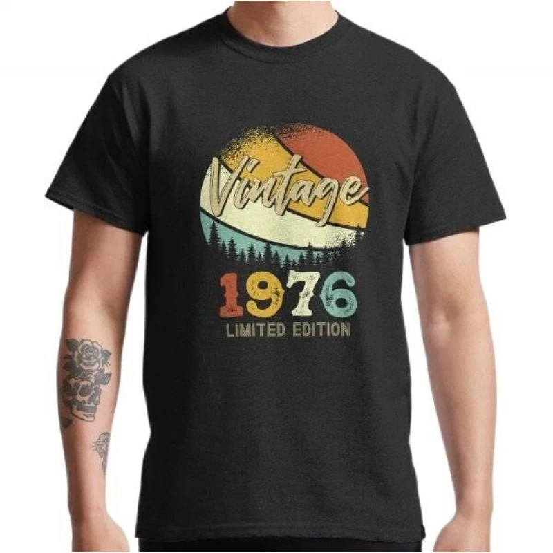 Made In 1976 - All Original Parts Birthday 1976 Limited Edition Gift T-Shirt 100% cotton printed Short Sleeve Graphic clothes
Made In 1976 - All Original Parts Birthday 1976 Limited Edition Gift T-Shirt 100% cotton printed Short Sleeve Graphic clothes
