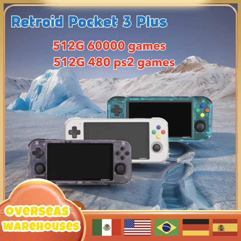 Retroid Pocket 3 Plus Handheld Retro Game 4.7 Inch Video Game 4g+128gb Portable Console Android 11 Hd Ps2 Psp Gift Birthday Gift
Retroid Pocket 3 Plus Handheld Retro Game 4.7 Inch Video Game 4g+128gb Portable Console Android 11 Hd Ps2 Psp Gift Birthday Gift