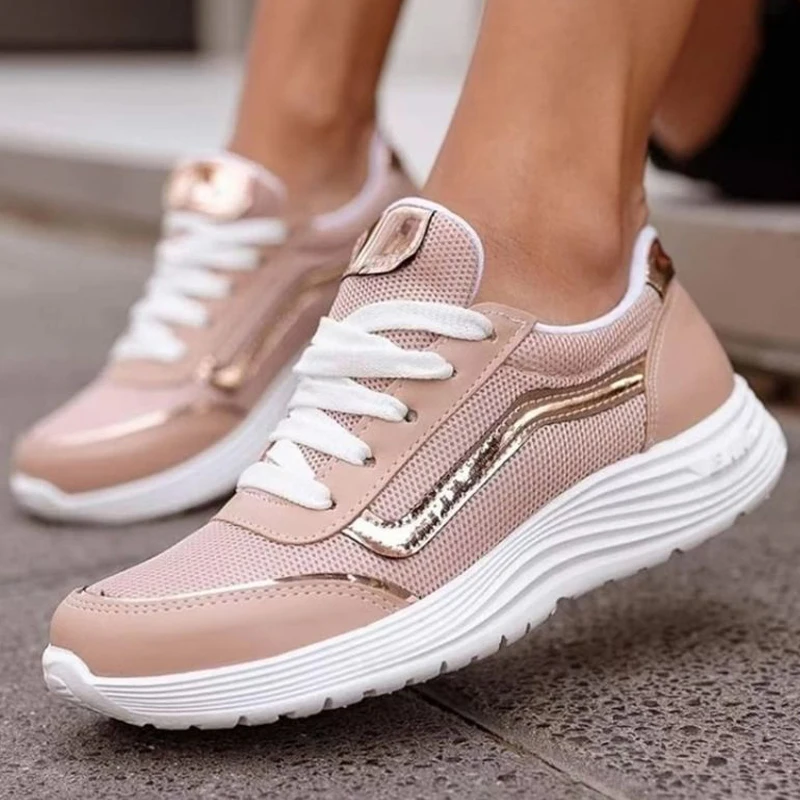 New Women Casual Sneakers Breathable Lace-up Flat Shoes Woman Solid Running Shoes Female Mesh Ladies Sports Shoes Plus Size
New Women Casual Sneakers Breathable Lace-up Flat Shoes Woman Solid Running Shoes Female Mesh Ladies Sports Shoes Plus Size