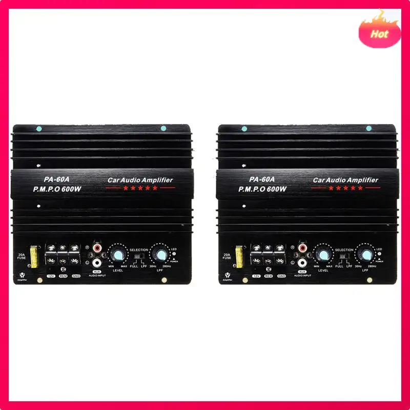 2X PA-60A 600W 12V Power Amplifier Board For Home Car Audio Amplifier S Powerful Bass Subwoofers Amp For Mono Car Modi
2X PA-60A 600W 12V Power Amplifier Board For Home Car Audio Amplifier S Powerful Bass Subwoofers Amp For Mono Car Modi