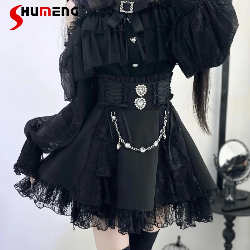 Japanese Mine Mass-produced High-waisted Sweet Skirt Spring Women's Rhinestone Chain Short Skirt Long-sleeved Lolita Shirt Set
Japanese Mine Mass-produced High-waisted Sweet Skirt Spring Women's Rhinestone Chain Short Skirt Long-sleeved Lolita Shirt Set