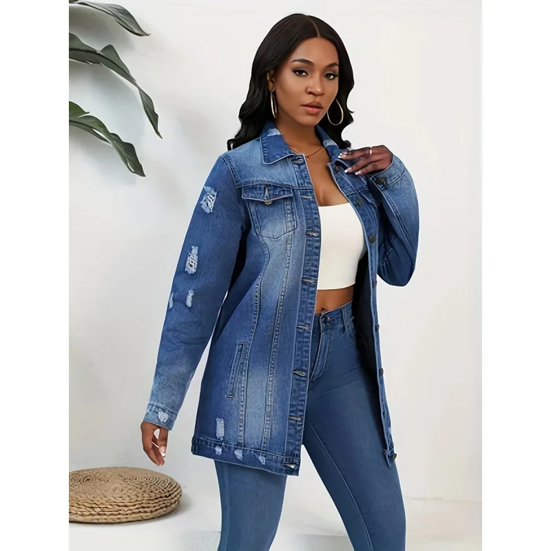 Ripped Denim Jacket Women's Short Outerwear Spring 2026 Fashion Style Other Material 100% Cross-Border Clothing
Ripped Denim Jacket Women's Short Outerwear Spring 2026 Fashion Style Other Material 100% Cross-Border Clothing