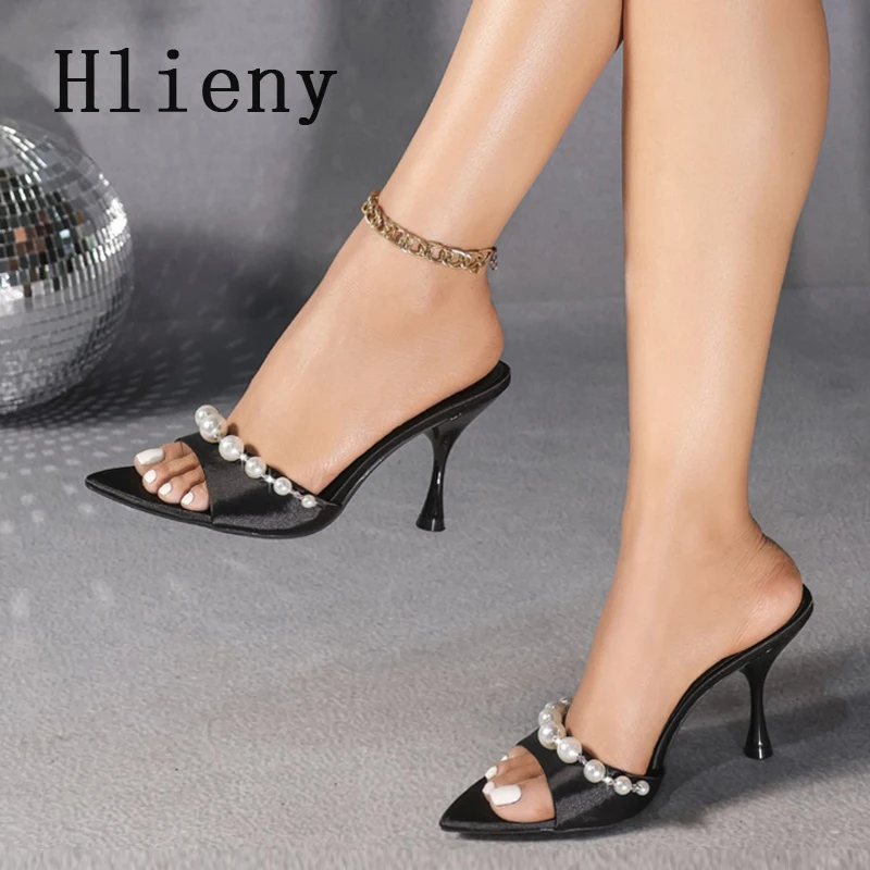 Hlieny Fashion Summer Pointed Toe Women Slippers Fashion String Bead Design Shallow Thin High Heels Party Dress Slides Shoes
Hlieny Fashion Summer Pointed Toe Women Slippers Fashion String Bead Design Shallow Thin High Heels Party Dress Slides Shoes