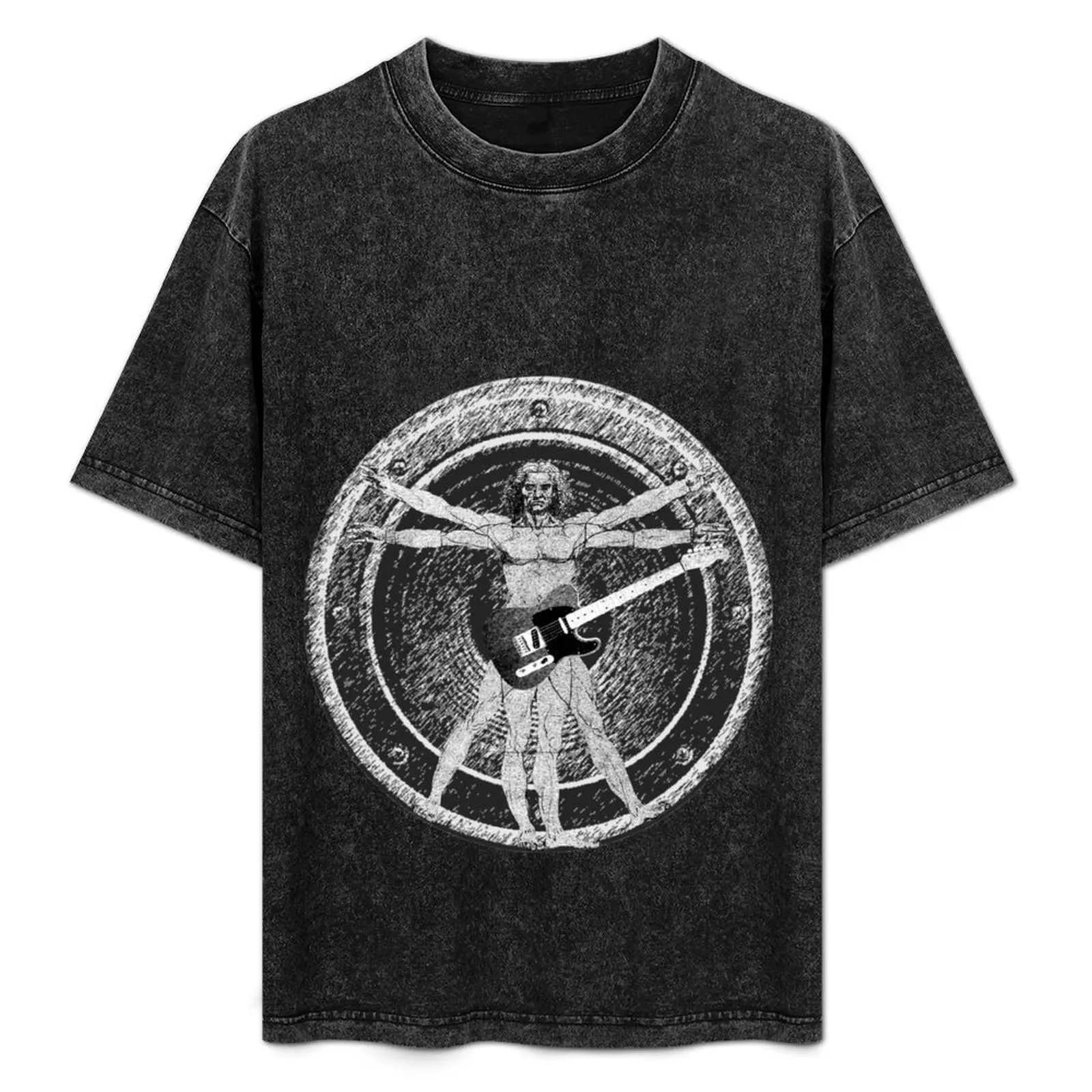 Da Vinci Vitruvian Man with Guitar T-Shirt Cool Feeling Summer Tee Shirt
Da Vinci Vitruvian Man with Guitar T-Shirt Cool Feeling Summer Tee Shirt