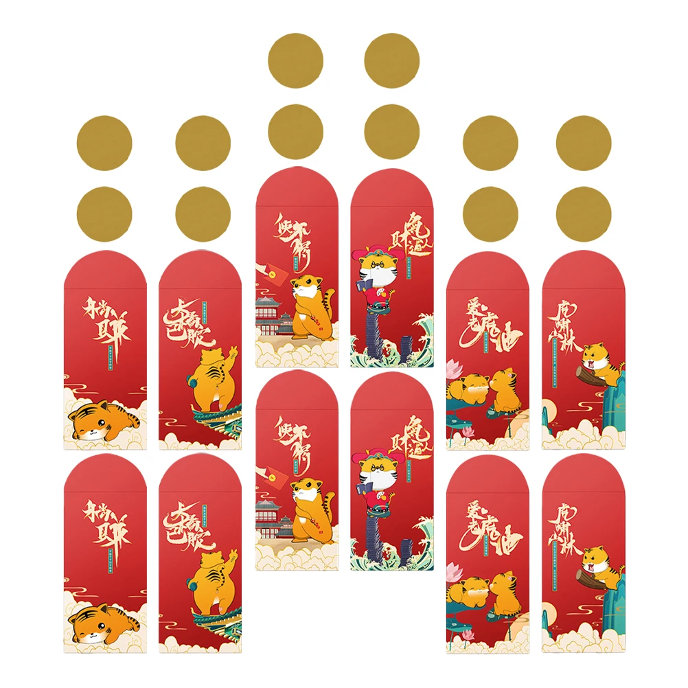 24 Pcs Red Envelopes Tiger Pattern Paper Bag Chinese New Year HongBao Gift Idea Spring Festival Pocket Money Storage Solution
24 Pcs Red Envelopes Tiger Pattern Paper Bag Chinese New Year HongBao Gift Idea Spring Festival Pocket Money Storage Solution